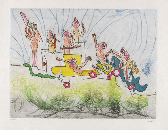 Roberto Sebastian Echaurren Matta - Les Oh-Tomobiles - Weitere Abbildung