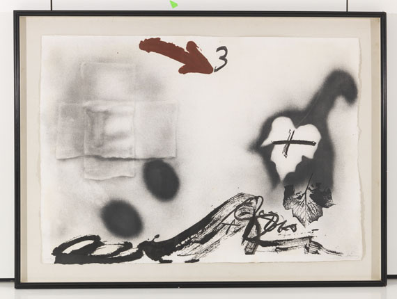Antoni Tàpies - Grande flèche rouge - Rahmenbild