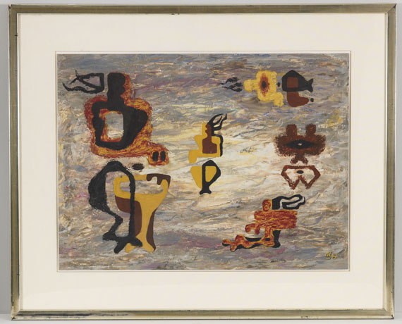 Karl Otto Götz - Figurinen im Kreis (Figuren im Kreis) - Rahmenbild