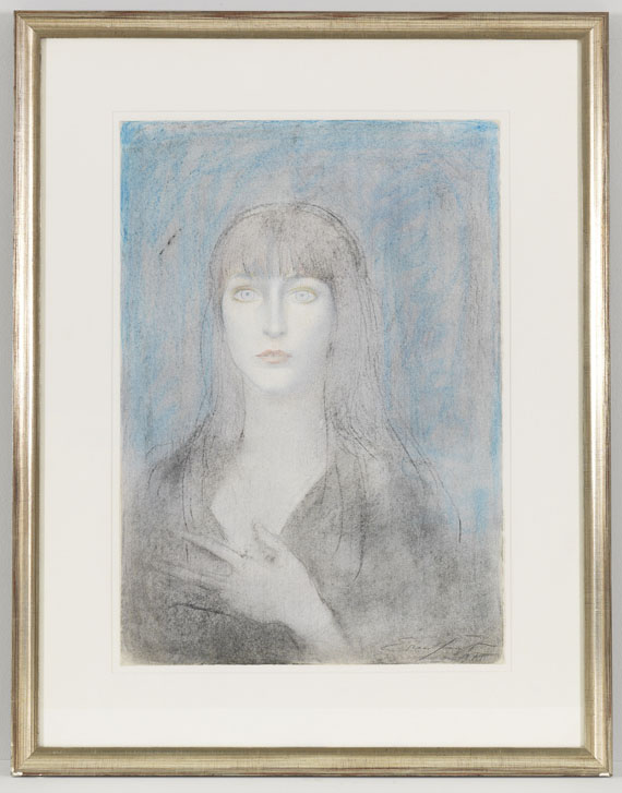 Ernst Fuchs - Mädchen wie im Traum - Rahmenbild