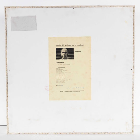 Christian Megert - Spiegelobjekt - Rückseite