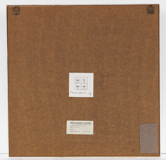 Ludwig Wilding - Ohne Titel (Nr. 60) - Rückseite