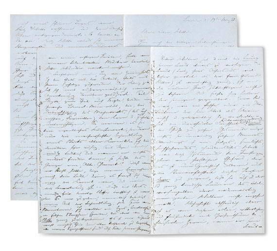 Theodor Fontane - Brief an F. Witte. März 1851 - Weitere Abbildung