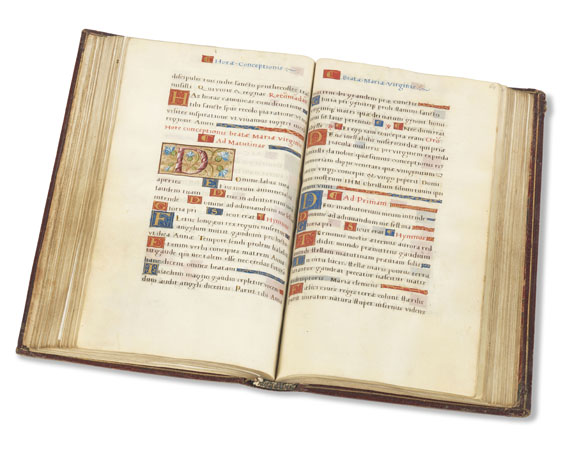 Manuskripte - Stundenbuch. Pergamenthandschrift, Paris um 1520.
