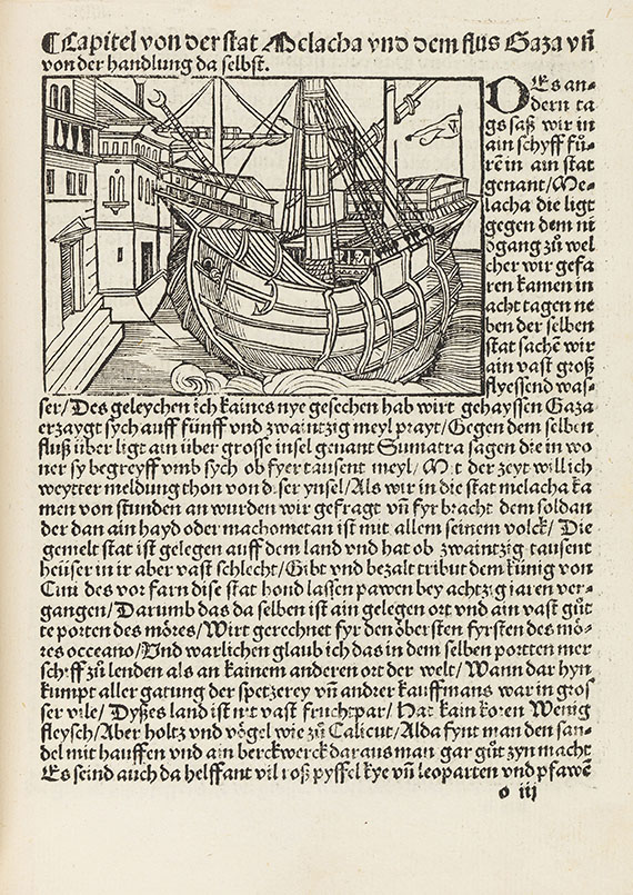 Ludwig de Varthema - Die ritterlich und lobwirdig Rays. Augsburg 1515.