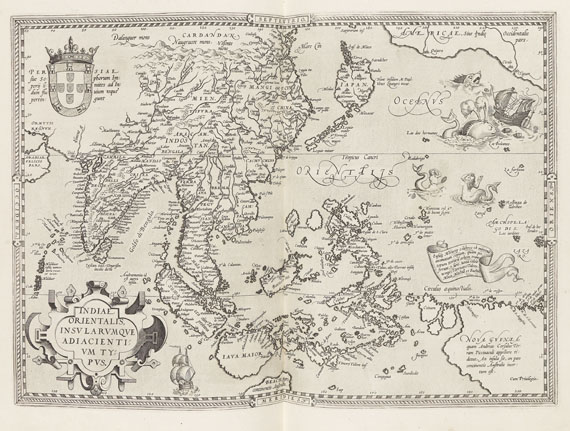 Abraham Ortelius - Theatrum orbis terrarum, latein. Ausgabe 1574.