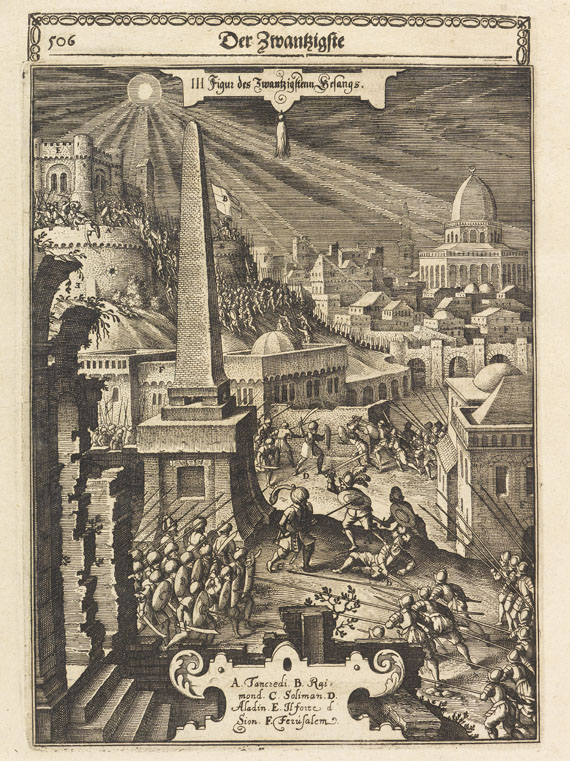 Torquato Tasso - Gottfried oder erlösetes Jerusalem. 1651.