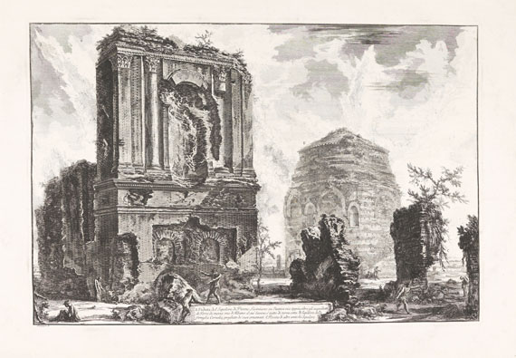 Piranesi - 14 Bll. Veduten. Dabei: 1 Bll. Vedute von G. Vasi