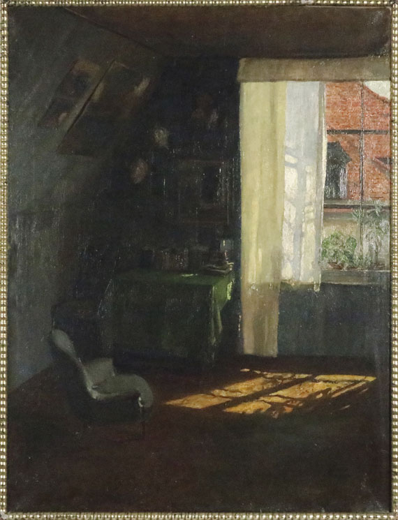 Wilhelm Roegge - Im Atelier - Rahmenbild