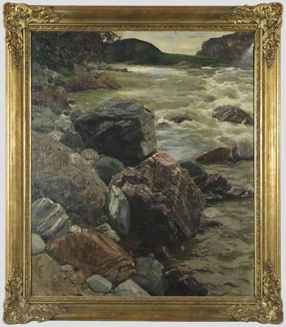 Alexander Koester - Am Eisack in Südtirol - Rahmenbild