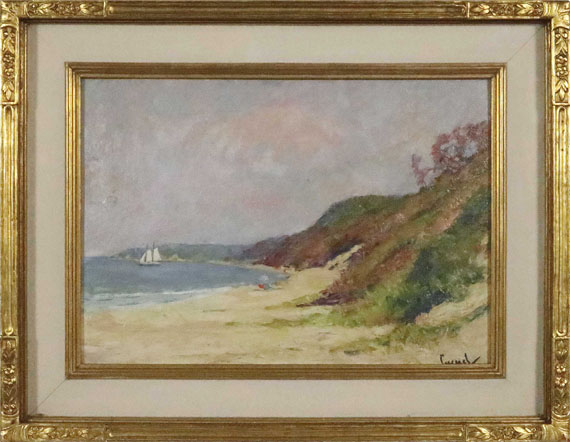 Edward Cucuel - The Beach at Rocky Point, Long Island - Rahmenbild