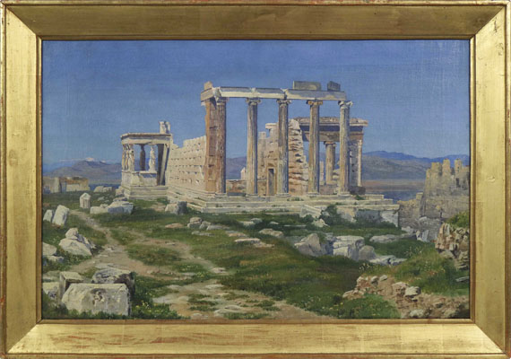 Thorald Læssøe - Der Erechtheion-Tempel auf der Akropolis - Rahmenbild