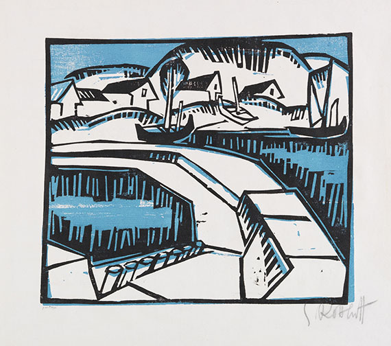 Schmidt-Rottluff - Dünen und Mole