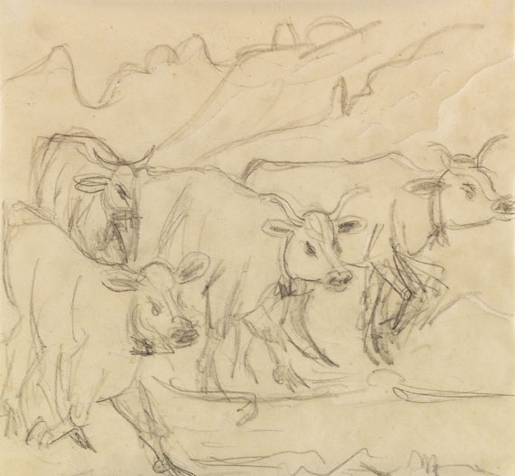 Ernst Ludwig Kirchner - Kühe im Gebirge
