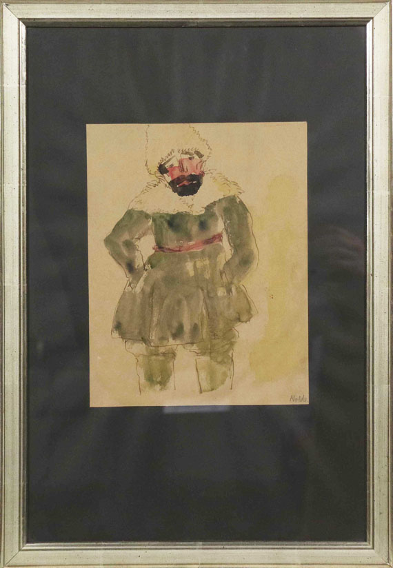 Emil Nolde - Stehender Sibirier - Rahmenbild