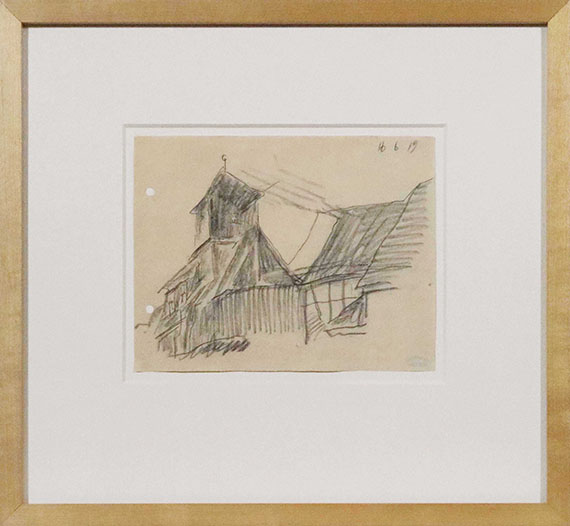 Lyonel Feininger - Kirche in Possendorf - Rahmenbild