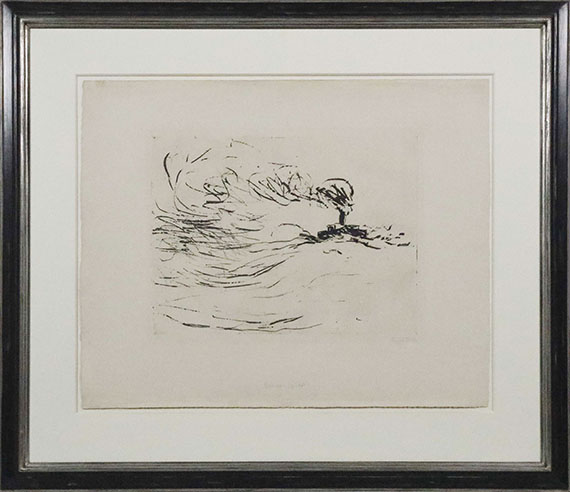 Emil Nolde - Dampfer (gr. hell) - Rahmenbild