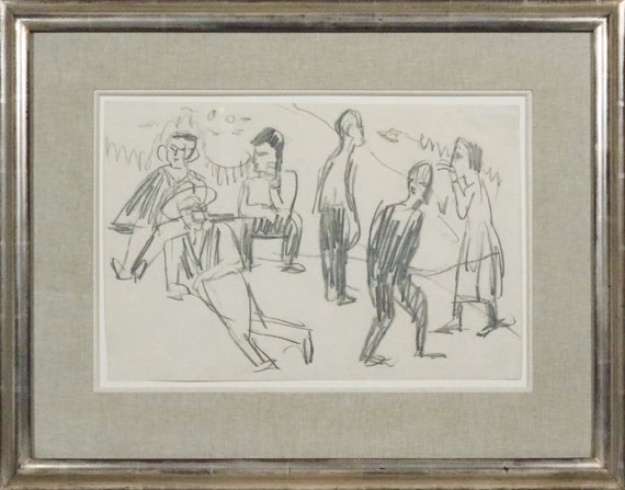 Ernst Ludwig Kirchner - Bauern auf der Alp bei Davos - Rahmenbild