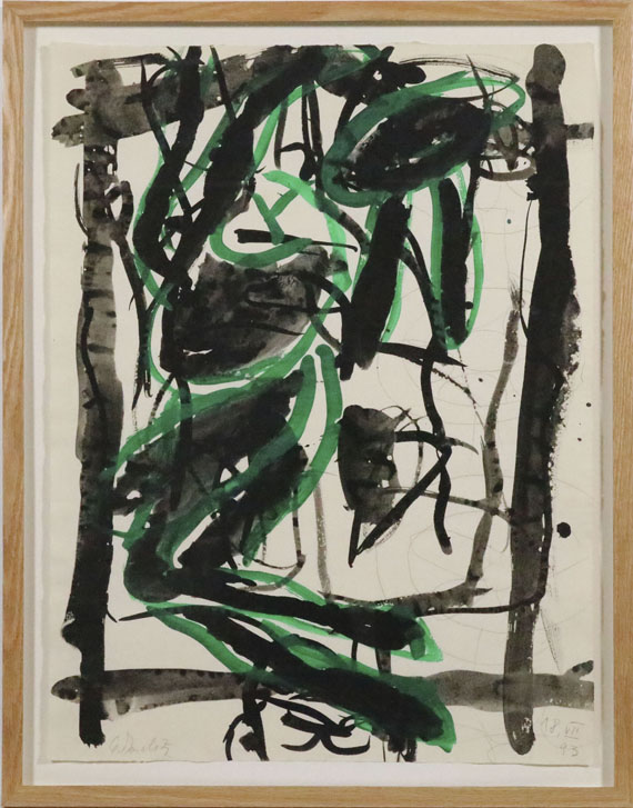 Georg Baselitz - Ohne Titel (18.VII) - Rahmenbild