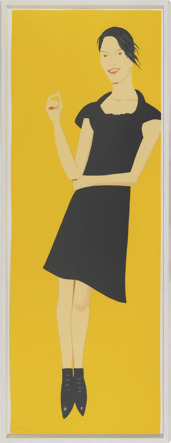 Alex Katz - Black Dress 7 (Carmen) - Rahmenbild