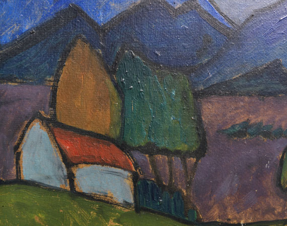 Gabriele Münter - Berglandschaft mit Haus - Weitere Abbildung