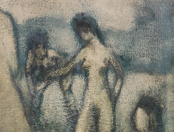 Otto Mueller - Vier Badende (Stehende und liegende weibliche Akte, Badende, Vier lebensgroße Akte auf der Wiese) - Weitere Abbildung