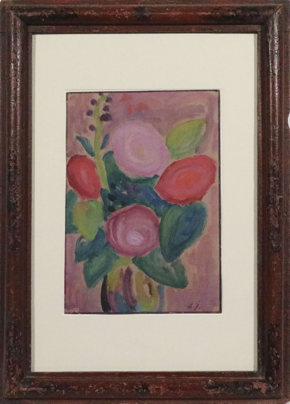 Alexej von Jawlensky - Blumenstrauss in Vase - Rahmenbild