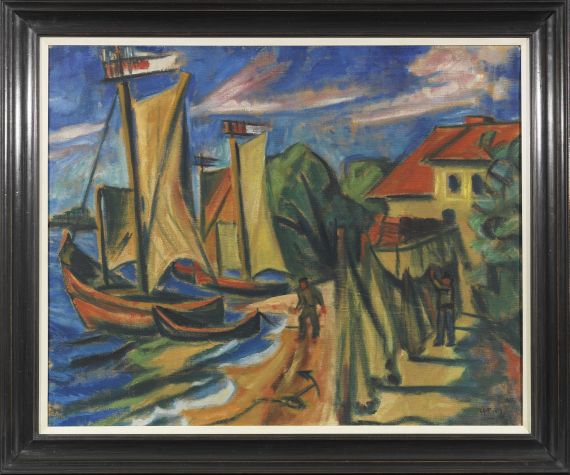 Hermann Max Pechstein - Sommermorgen - Rahmenbild