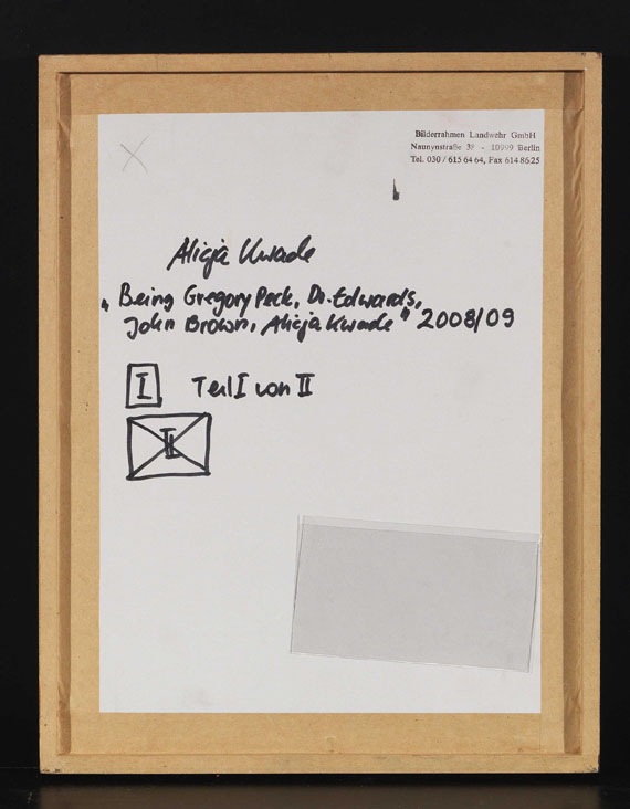 Alicja Kwade - Being Gregory Peck, Dr. Edwards, John Brown, Alicja Kwade - Rückseite