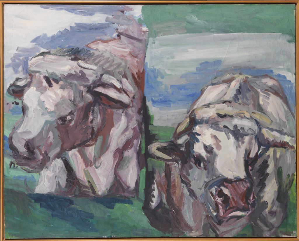 Georg Baselitz - Zwei halbe Kühe - Rahmenbild