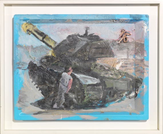 Martin Kippenberger - Ohne Titel (Krieg böse) - Rahmenbild