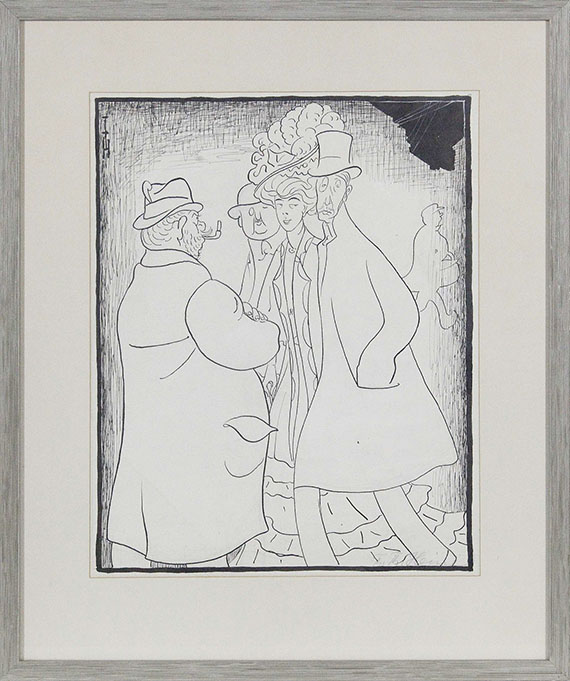 Thomas Theodor Heine - 2 Bll.: Berliner Luderleben. Die Affenfregatte - Rahmenbild