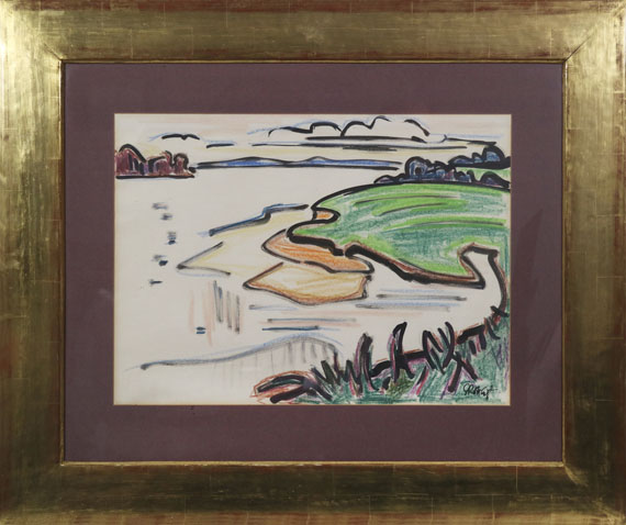 Karl Schmidt-Rottluff - Buchtausläufer nach Westen - Rahmenbild