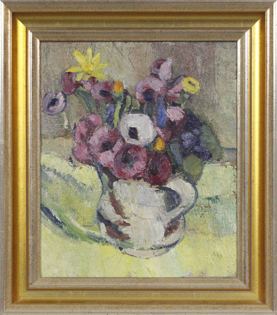 Maria Caspar-Filser - Kleiner Blumenstrauß (Anemonen) - Rahmenbild