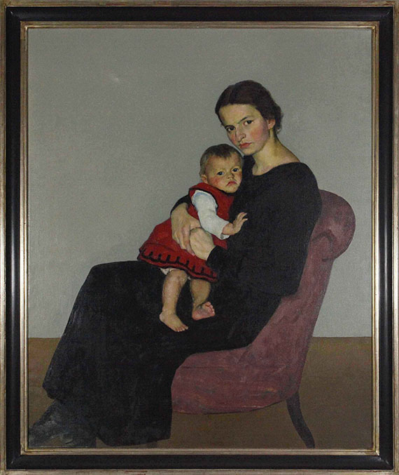 Willi Maillard - Cläre Maillard mit Tochter Maria