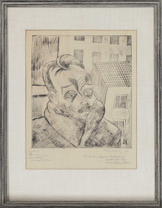 Conrad Felixmüller - Der Arbeitslose (Max John) - Rahmenbild