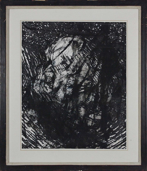 Arnulf Rainer - Ohne Titel (aus: Gesichter mit Goya) - Rahmenbild