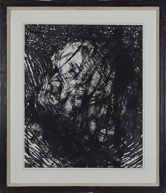 Arnulf Rainer - Ohne Titel (aus: Gesichter mit Goya) - Rahmenbild