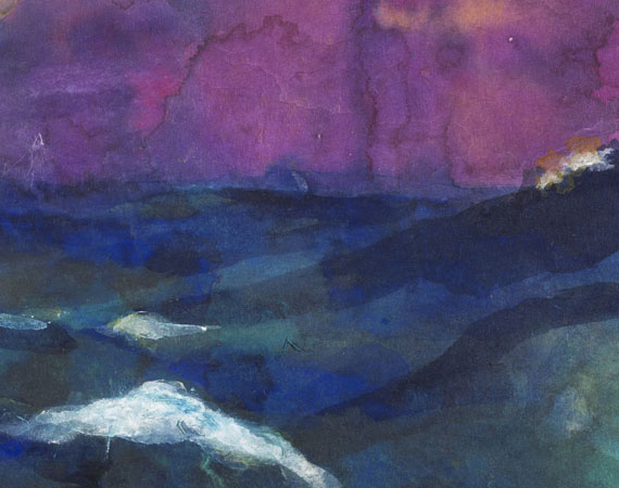 Emil Nolde - Hohe See unter violettem Himmel