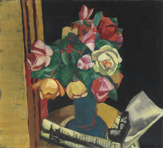 Max Beckmann - Stilleben mit Rosen