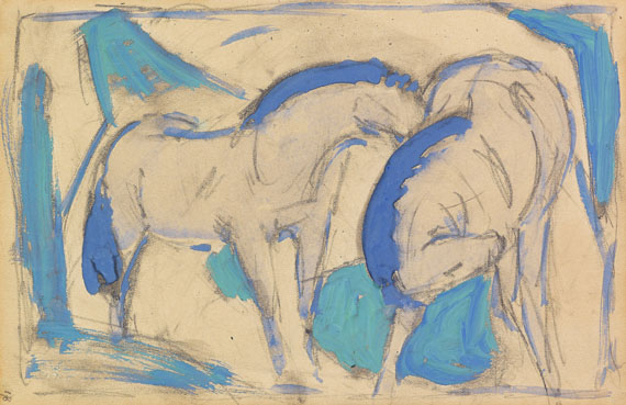 Zwei Pferde,..., 1911