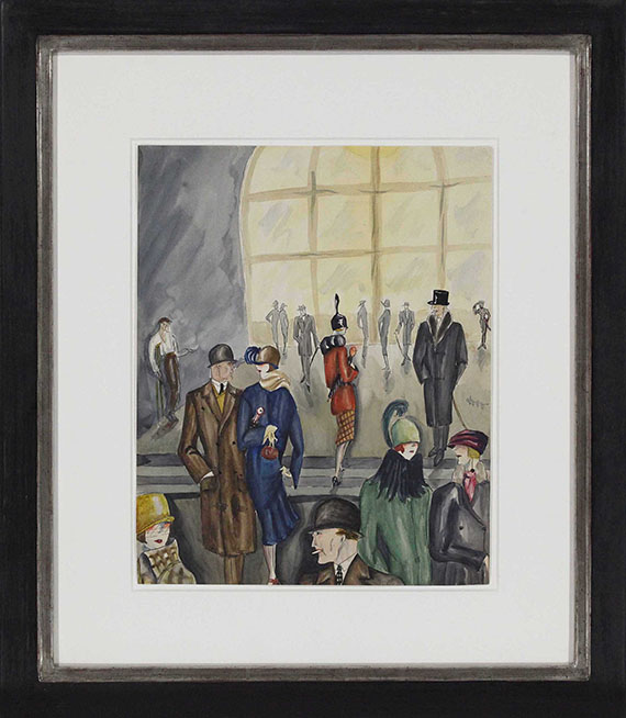  Dodo (d. i. Dörte Clara Wolff) - Straßenszene - Rahmenbild