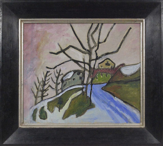 Gabriele Münter - Vereiste Straße - Rahmenbild