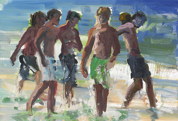 Rainer Fetting - 5 Jungen am Meer