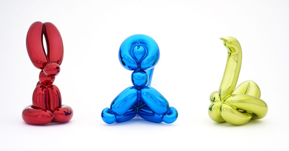 Jeff Koons - Balloon Rabbit (Red). Balloon Monkey (Blue). Balloon Swan (Yellow) - Weitere Abbildung