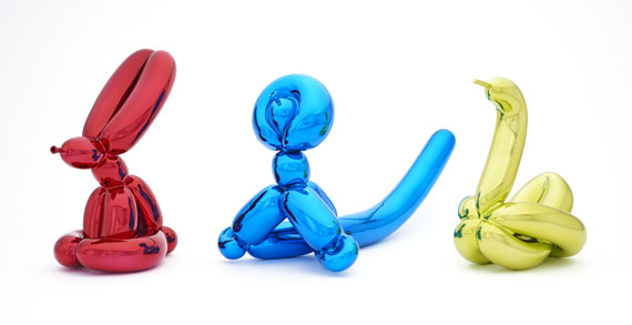 Jeff Koons - Balloon Rabbit (Red). Balloon Monkey (Blue). Balloon Swan (Yellow) - Weitere Abbildung