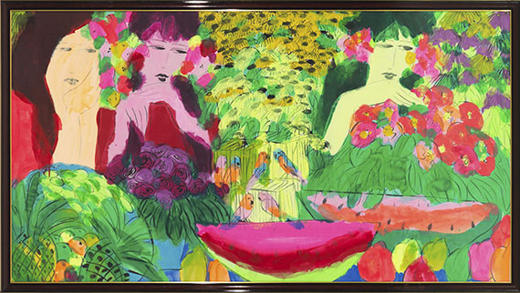 Walasse Ting - Ohne Titel - Rahmenbild