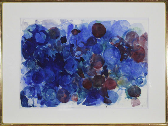 Ernst Wilhelm Nay - Ohne Titel (Scheibenbild) - Rahmenbild