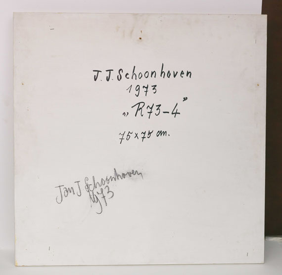 Jan Schoonhoven - R 43-4 - Rückseite