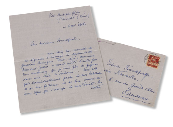 Rainer Maria Rilke - Eigenhändiger Brief an Edwin Frankfurter - Weitere Abbildung